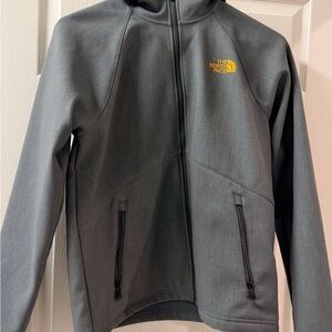 The North Face Men's Dark Gray Performance Jacket with fleece inside